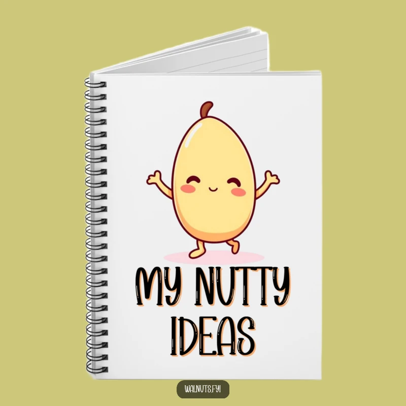 Funny Kawaii Almond Dance Notebook - Jot Down Happy Thoughts