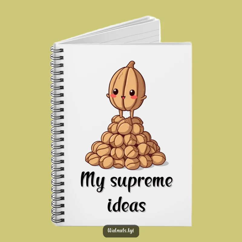 Funny Proud Walnut Notebook: Standing Tall Journal, Top Tier Notes, Perfect Funny Gift