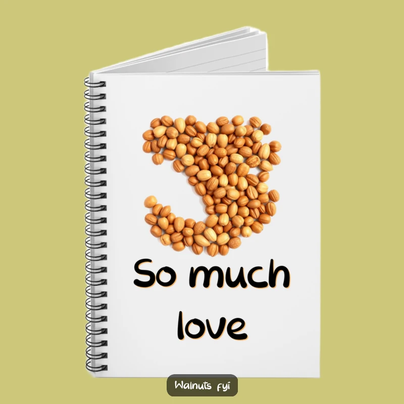Funny Nut Heart Notebook: Jot Down Your Loving Thoughts!