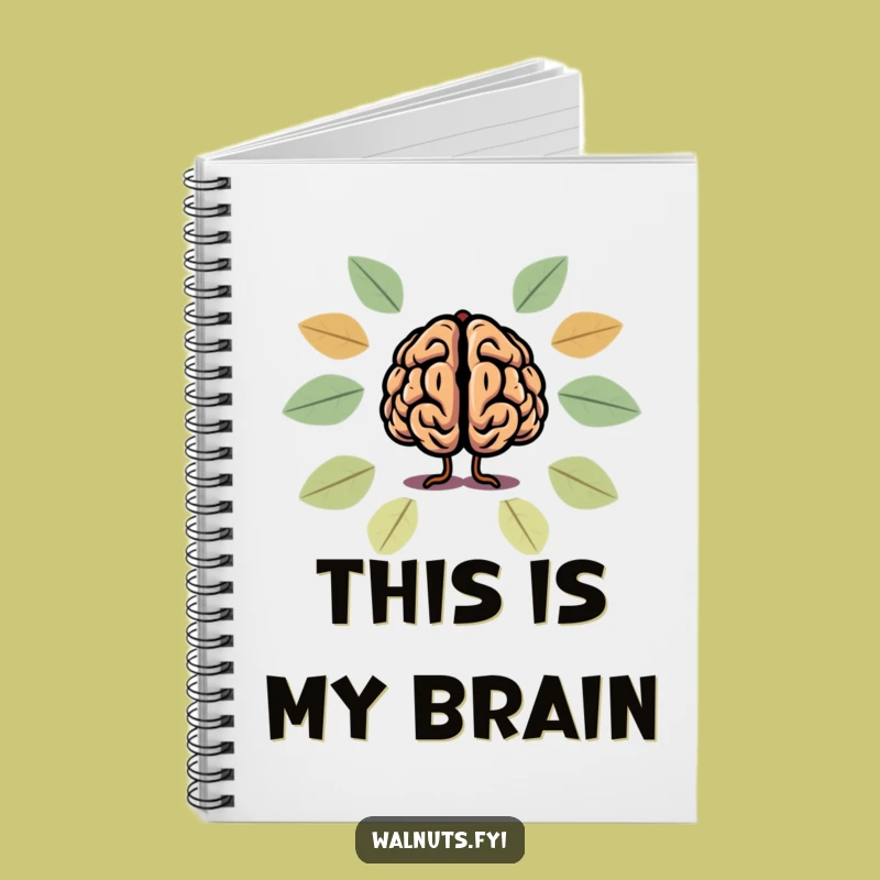 Funny Brain Walnut Notebook: Jot Down Hilarious Ideas!