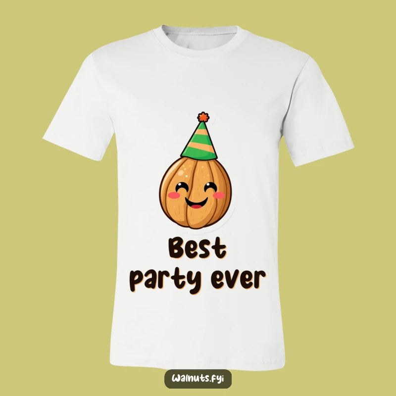 Funny Walnut Party Hat T-Shirt - The Ultimate Hilarious Gift!