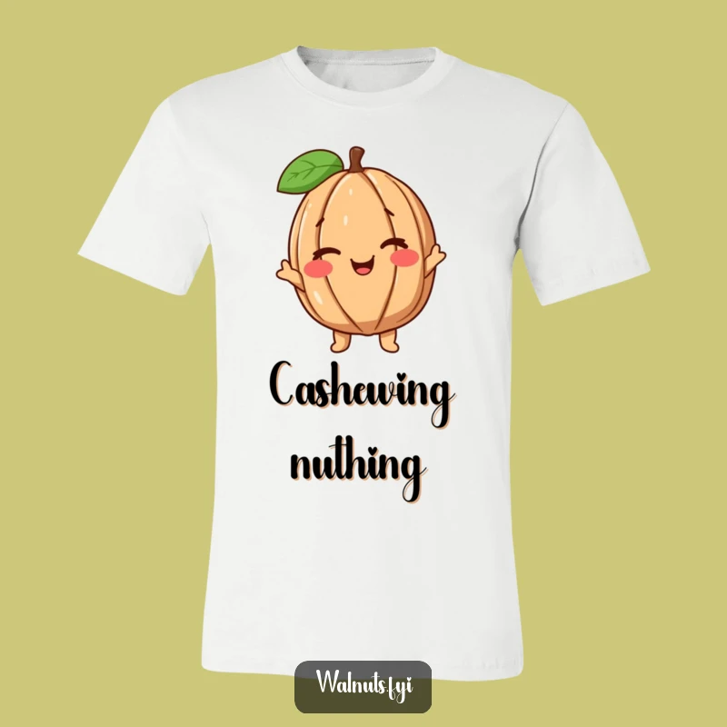 Funny Wink Walnut T-Shirt: Adorable Nut Character for Ultimate Comfy Style