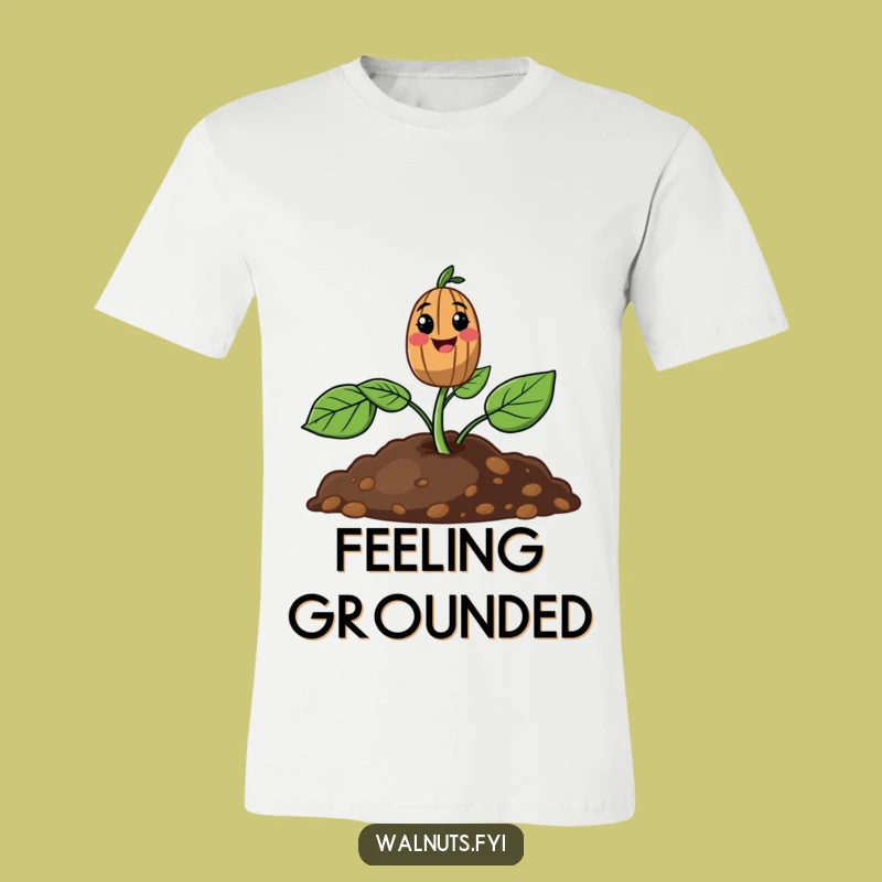 Funny Walnut Sprout T-Shirt: Wear Your Growth with Humorous Delight