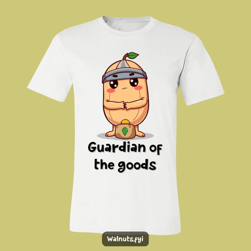 Funny Brazil Nut Guard T-Shirt, Determined Protector Humor for a Bold Statement