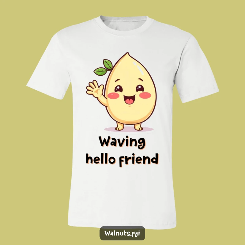 Funny Kawaii Cashew Wave T-Shirt - Spread Smiles with Every Wear
