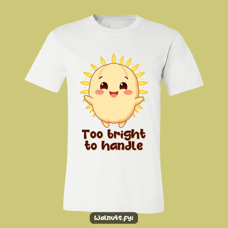 Funny Radiant Macadamia Nut T-Shirt - Glow with Humor!