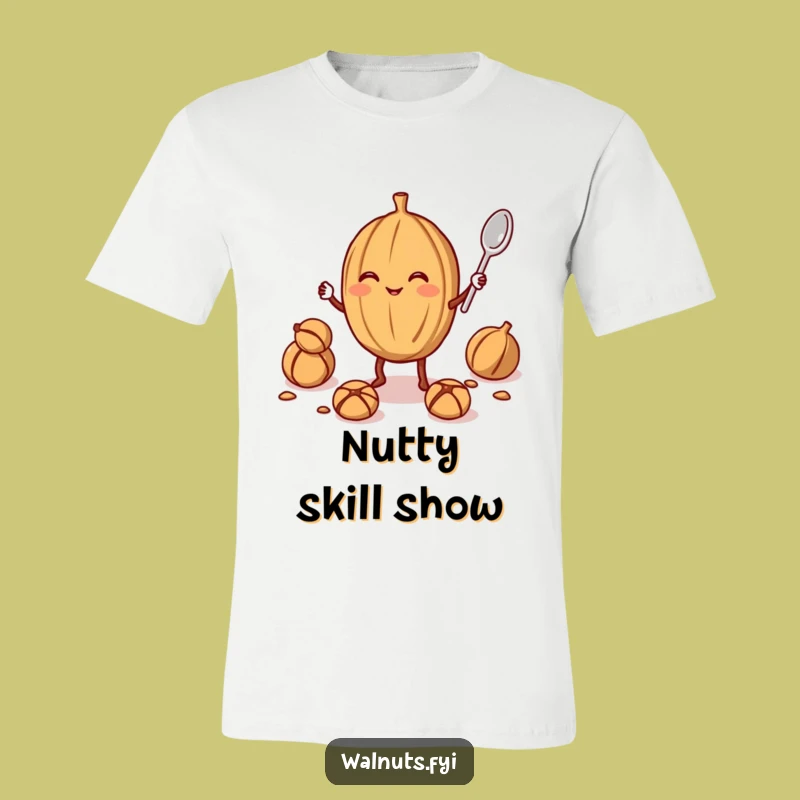 Funny Walnut Juggler T-Shirt: Nutty Performance, Hilarious Gift for Pundits