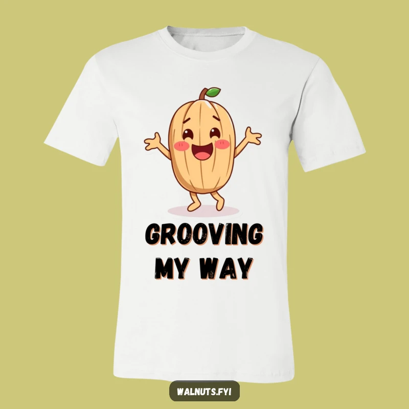 Happy Dance Walnut T-Shirt: Playful Moves, Funny Gift for Party Goers