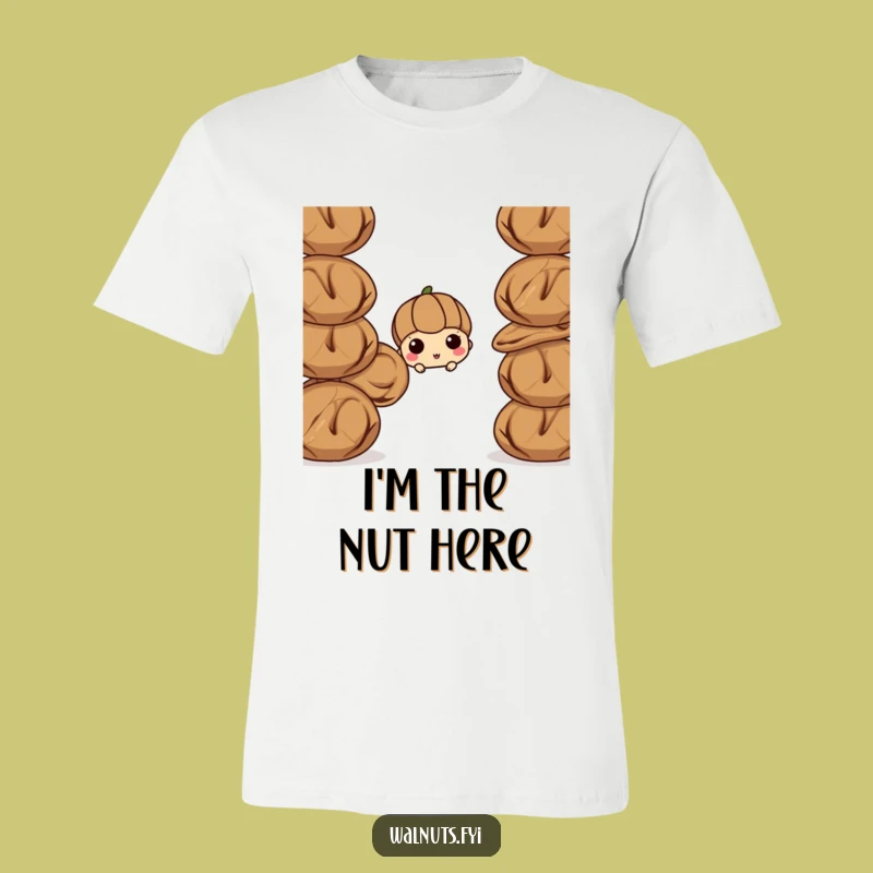 Funny Curious Walnut T-Shirt - Stand Out Nut Tee - Hilarious Gift for Unique Personalities