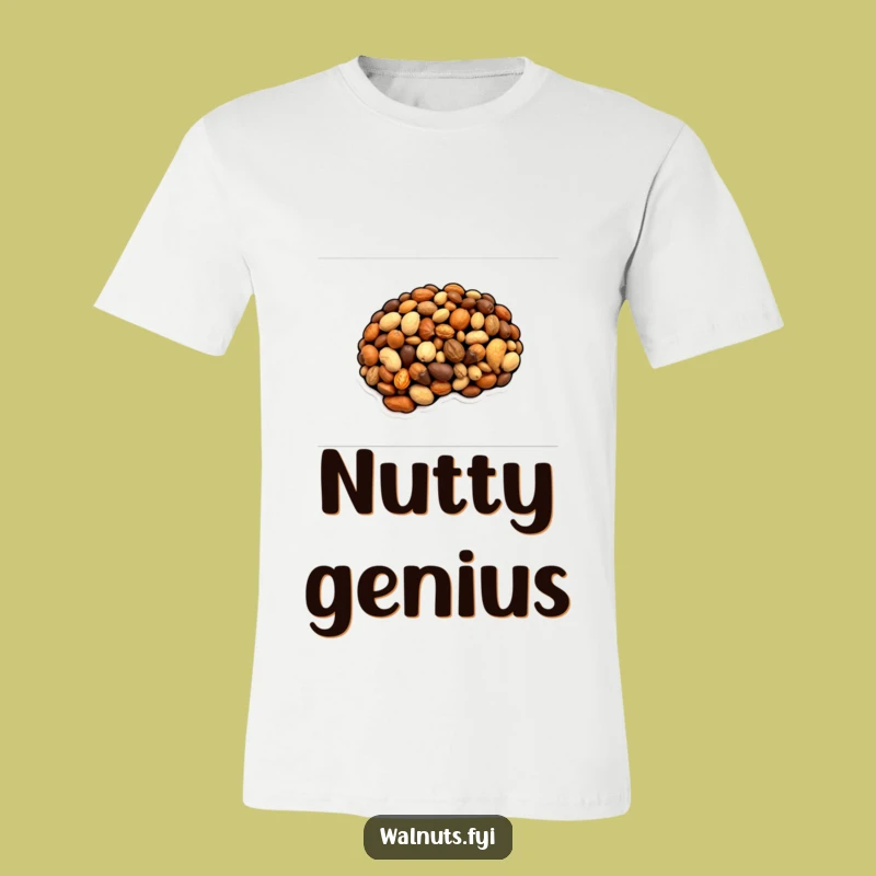 Funny Nutty Brain T-Shirt - Clever & Hilarious Gift for Thinkers