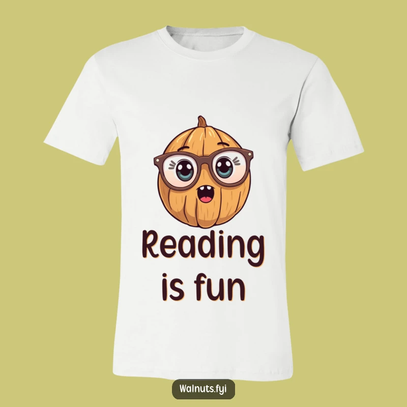 Surprised Walnut T-Shirt - Funny Reader Style for a Gift!