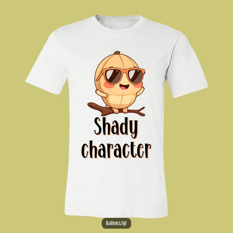 Funny Walnut Sunglasses T-Shirt: Stay cool and nutty, the ultimate funny gift.