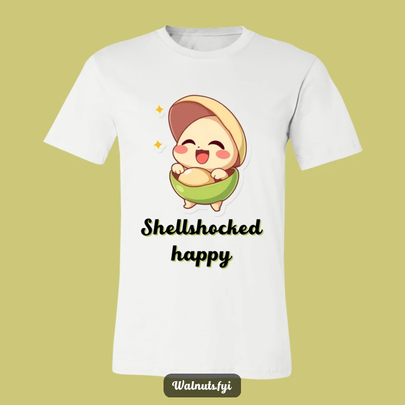 Funny Pistachio Bursting Joy T-Shirt - Hilarious Nutty & Happy Gift Tee