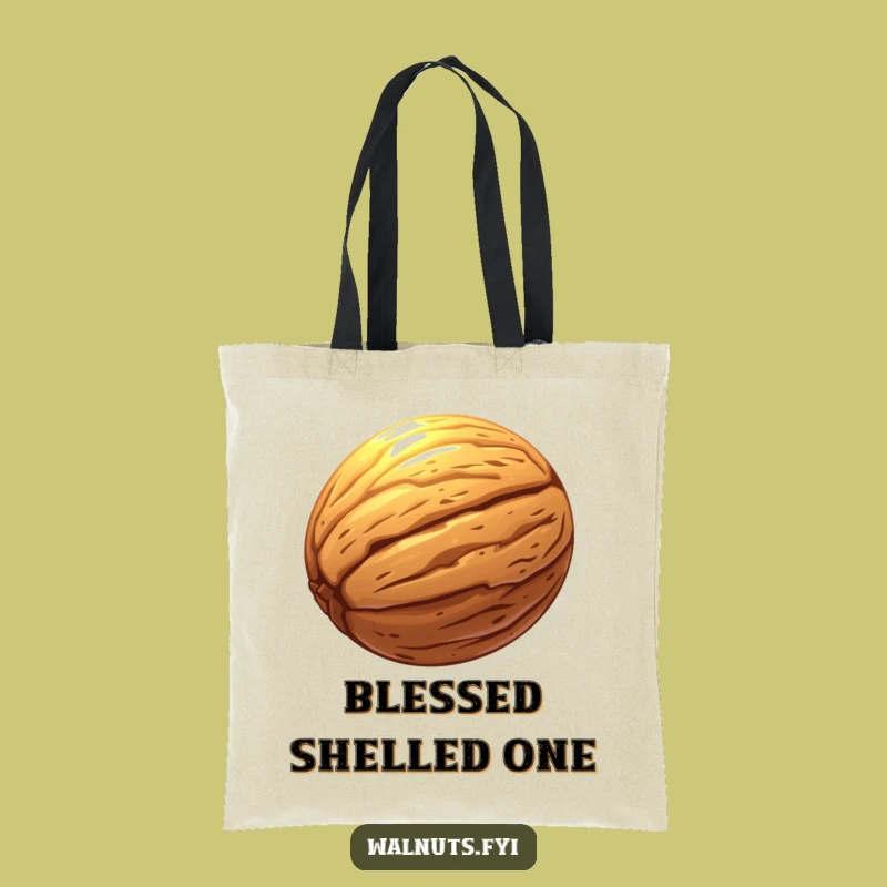 Funny Glowing Walnut Aura Tote: Carry Your Magic with Humorous Flair!