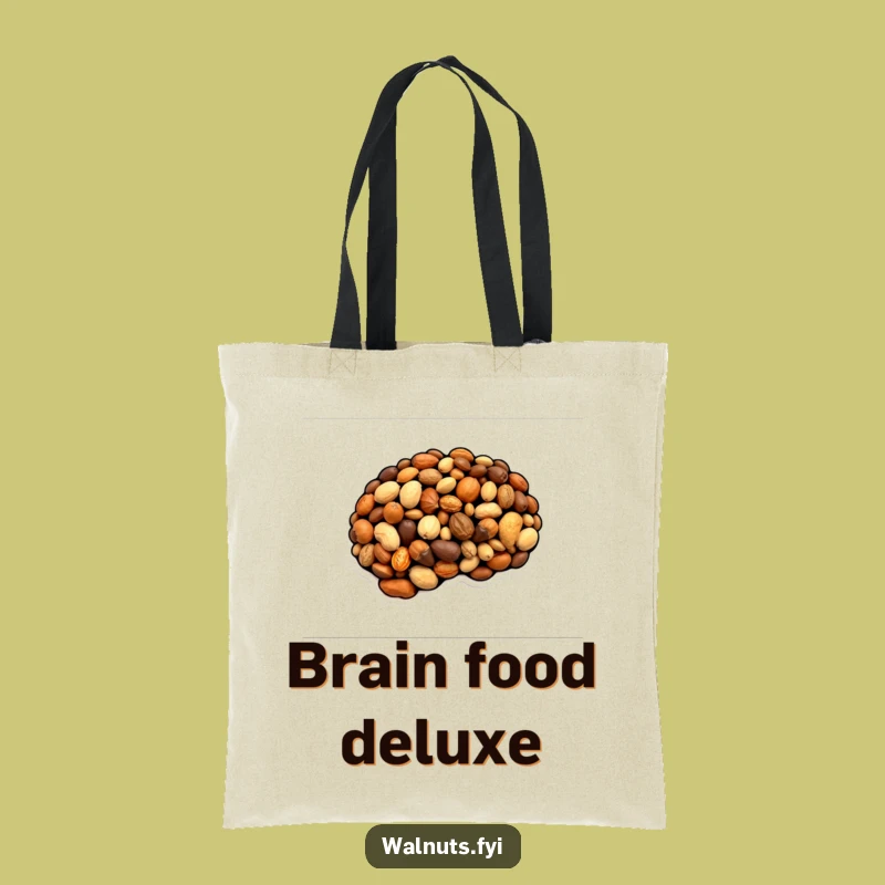 Funny Nutty Brain Tote Bag - Carry Your Smarts with Humor!