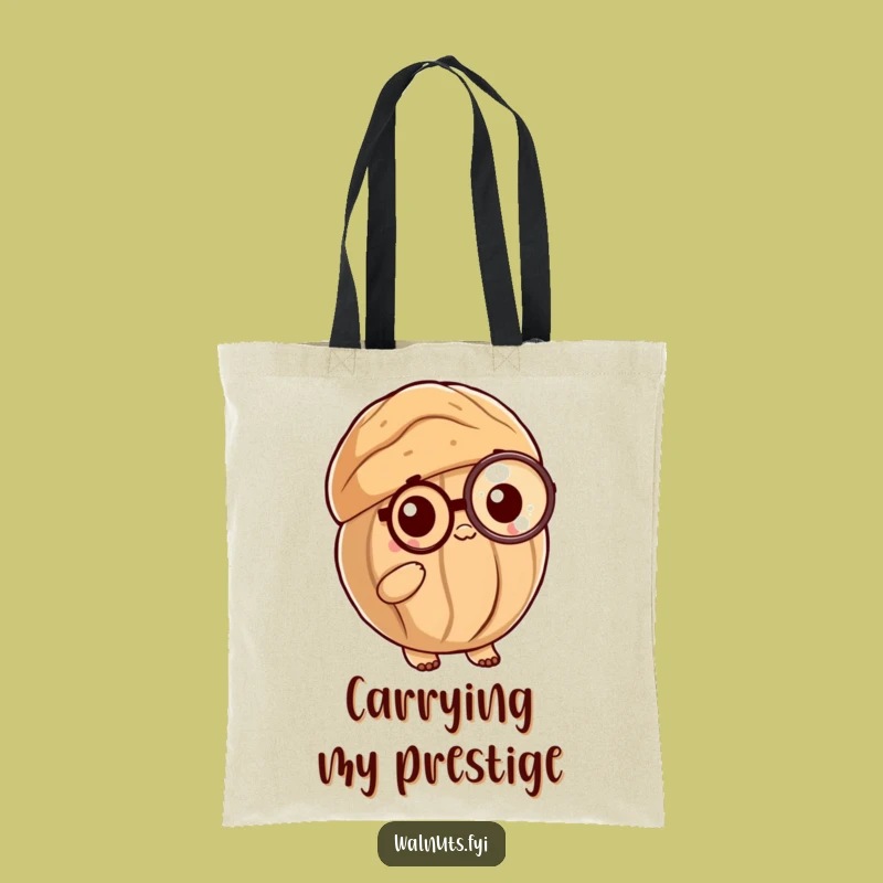 Funny Posh Walnut Tote Bag: Carry Your Essentials with Sophisticated Nutty Style Gift