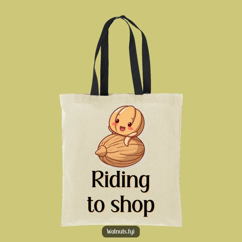 Funny Delighted Walnut Riding Nut Tote Bag - Whimsical & Practical