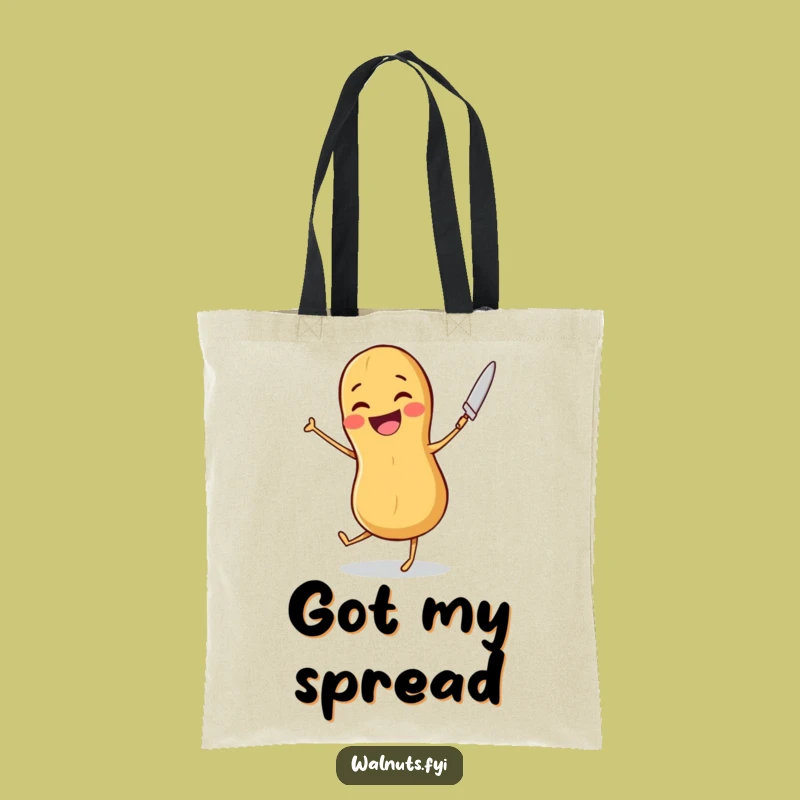 Funny Peanut Dancer Tote Bag: Carry Your Moves with This Nutty Joyful Accessory, a Funny Gift