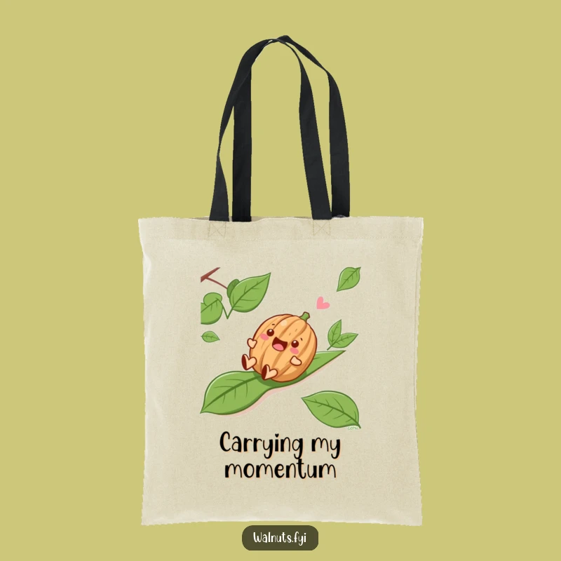 Funny Sliding Walnut Tote Bag - A Hilarious and Practical Bag for Joyful Outings