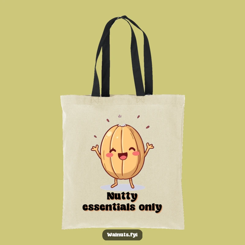 Funny Walnut Jig Tote Bag - Quirky Nutty Dance Accessory Gift