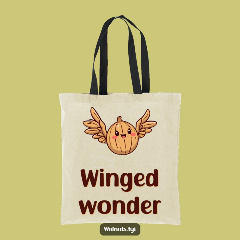Funny Walnut Wings Tote Bag: Carry Your Day with Delight